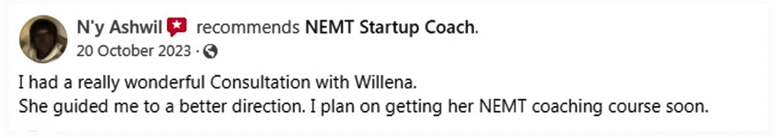 15-Minute Discovery Call Offer - Nemt Startup Coach & Mentor